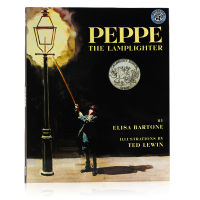 Peppe the lamplighter English original picture book caddick Silver Award childrens Enlightenment picture story book paperback love and care story respect childrens ideas