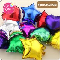 【DT】hot！ 10 inch heart star shaped air balls kids baby shower birthday wedding decorations aluminum foil balloons party supplies globos