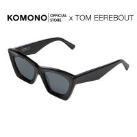 [Limited Edition] KOMONO x TOM EEREBOUT M Raven แว่นกันแดดรุ่นพิเศษ ทรงแคทอาย สีดำ