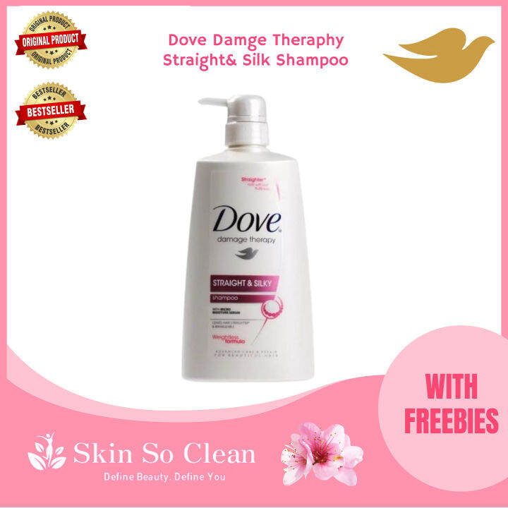 Skin So Clean Dove Straight And Silky Shampoo 640ml Dove shampoo