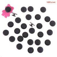 100PCS Wholeslae Plastic Buttons Black Ornaments For DIY Shoes Charms Kids Croc Accessories Lightweight Buckles