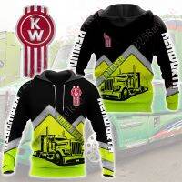 Kenworth เสื้อสเวตเตอร์สำหรับผู้ชาย,เสื้อสเวตเตอร์พิมพ์ลาย3D อนิเมะฮู้ดแบบซิปใส่ได้ทั้งหญิงและชาย