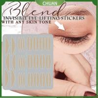 CHUAN 120 Pairs/Set เครื่องมือความงาม เทปตาสองชั้น สติ๊กเกอร์ตา สติ๊กเกอร์ตาสองชั้น สติกเกอร์ยกตาที่มองไม่เห็น มองไม่เห็น โดย แท่ง