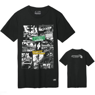 DSL001 เสื้อยืดผู้ชาย 7th Street เสื้อยืด Racing Collections รุ่น RCM009  สีเทาดิน เสื้อผู้ชายเท่ๆ เสื้อผู้ชายวัยรุ่น