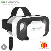 Shinecon อุปกรณ์หมวกอัจฉริยะชุดหูฟังเสมือนจริงแว่น VR 3มิติสำหรับผู้ชมสมาร์ทโฟนโทรศัพท์มือถือ J116