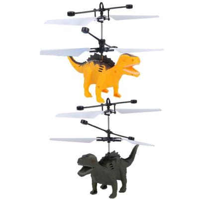 Dinosaur Flyer Sensing Dinosaur Airplane Toy LED Light Helicopter Flying Drone Indoor and Outdoor Games Toys for 2 3 4 5 6 7 8 9 10 Year Old easy to use