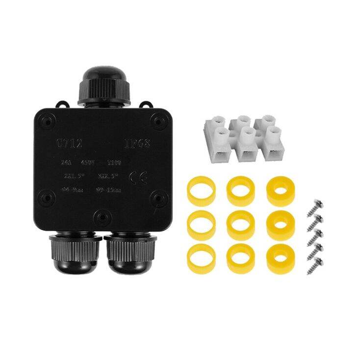 24A konektor kabel converter listrik kotak persimpangan tahan air luar