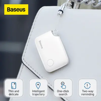 Baseus T2 สมาร์ทคีย์ เครื่องป้องกันการสูญหาย ไว้หาที่อยู่กระเป๋าสตางค์ กระเป๋าเด็ก Finder GPS Locator ติดตามของด้วยระบบบลูธูท