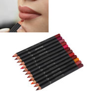 [wilkl] 12Pcs Lip Liner Contour Pencil Waterproof Smudge Free Matte Lipstick Makeup Tool Set