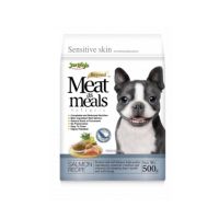 (ส่งฟรี)jerhigh salmon meat as meal 500กรัม อาหารสุนัขเม็ดนิ่ม ขนาด รสแซลมอน sentitive skin ผิวแพ้ง่าย