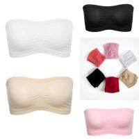 Grid Breathable Wild Cup Women Intimates Tube Tops Strapless Seamless Wrapped Chest Tube Chest Anti-light Movement Corsage