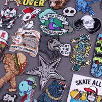 【YF】✽  Hippie Patches Punk Clothing Thermoadhesive Stripes Baphomet Badges