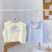 เสื้อครอปแขนกุดเสื้อยืดแฟชั่น Sydney