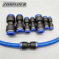 ┇ﺴ Air Pneumatic 10mm 8mm 6mm 12mm 4mm 16mm OD Hose Tube One Touch Push Into Straight Gas Fittings Plastic Quick Connectors Fitting