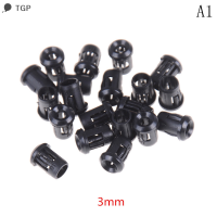 ? TGP 20pcs 3/5/8/10mm โคมไฟพลาสติก LED DIODE Holder Black CLIP BEZEL MOUNT