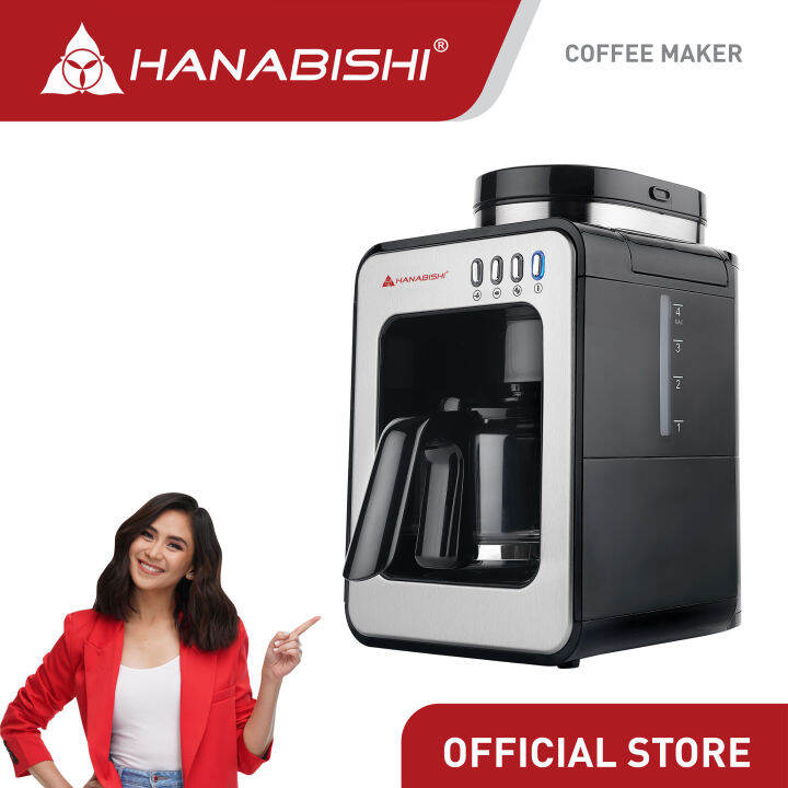 Hanabishi 2IN1 Grinder And Coffee Maker HGRCM2IN1 Smart design, 4