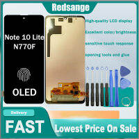 Redsange 6.7 "จอ LCD OLED ขนาดเล็กสำหรับ Samsung Galaxy Note 10ไลท์จอแอลซีดี N770F/ดีเอสเอ็ม N770F ดิสเพลย์หน้าจอสัมผัสไทเซอร์