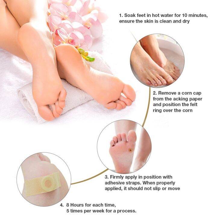 Aliver Corn Removal Patch Toe Callus Corn Remover Pads Wart Treatment