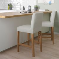 Bar stool with backrest,  62 cm.