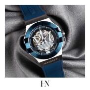 ĐỒNG HỒ NAM MASERATI POTENZA AUTOMATIC BLUE SILVER WATCH