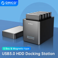 ORICO DS Series 5 Bay 3.5นิ้ว USB Hard Drive Enclosure Magnetic-Type SATA To USB 3.0 HDD Case พร้อม12V6.5A Power