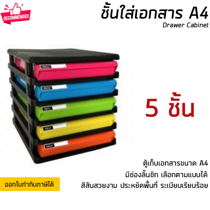 ชั้นใส่เอกสาร-ลิ้นชักใส่เอกสาร-3-5-และ-7-ชั้น-ขนาด-a4-แข็งแรง-ทนทาน-ดึงเข้าออกง่าย-drawer-cabinet