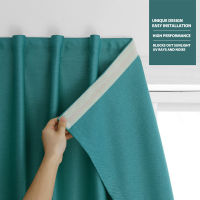 No Punch Velcro Curtain Shading Anti UV Light Easy Install Bathroom Blackout Window Curtains for The Kitchen Bedroom Living Room