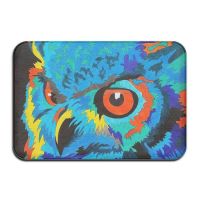 ♙☎ Owl Floor Mat Anti Slip Carpet Living Room Bedroom Bathroom Decor Print Line Animals Painting Area Rugs Large Kitchen Doormat