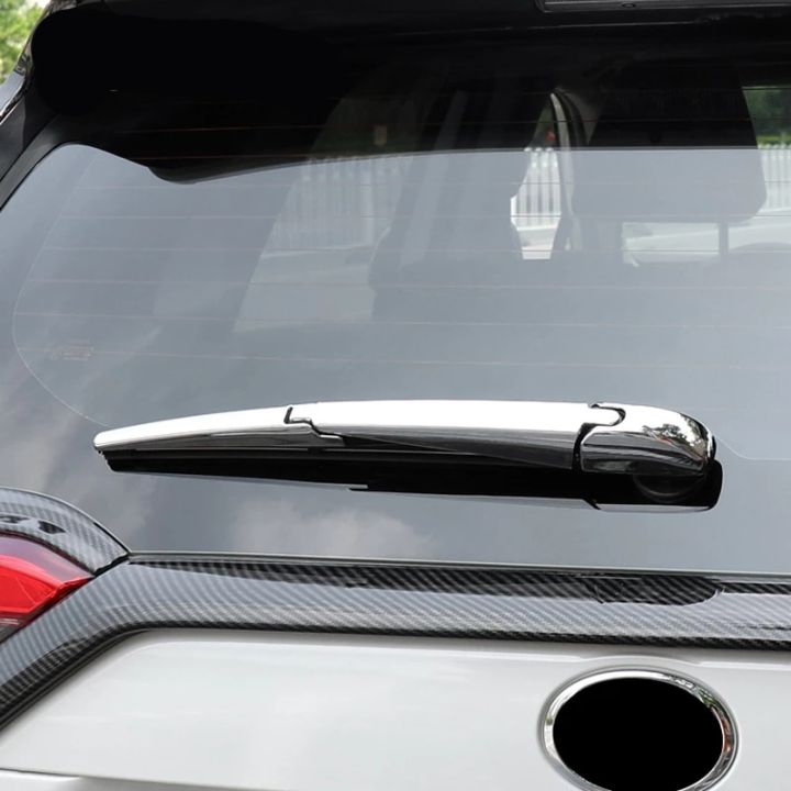 สำหรับรถยนต์โตโยต้าฟอร์จูนเนอร์2016-2020-abs-carbonfiber-รถโครเมี่ยมด้านหลังหน้าต่างฝาท้ายที่ปัดน้ำฝนกระจกหน้ารถที่ปัดน้ำฝนด้านหลังทำความสะอาดกรอบ
