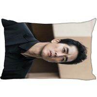 KPOP Song Seung Heon Pillowcase Satin Fabric Rectangle Wedding Decorative Pillow Cover Zippered 40x60cm,50x75cm 0824