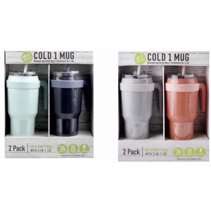 Reduce Cold1 24oz Tumbler with Straw, 2-pack