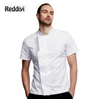 ผู้ชาย Cook Jacket โรงแรมบริการจัดเลี้ยง Chef Uniform White Coat ร้านอาหารห้องครัวเสื้อทำงานเบเกอรี่บาร์ Unisex Workwear