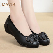 2023 New Women s Soft-soled Wedge Shoes Shallow Heel Anti