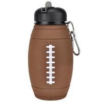 Collapsible Water Bottles Daily Water Intake Bottle Football Shape Leak-proof Sports Bottles for Indoor and Outdoor Use awesome