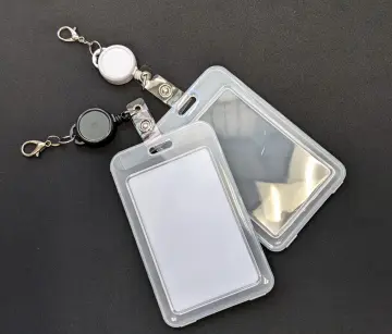 NEW Aluminum Alloy Card Holder with ABS Retractable Badge Reel Pull ID Card  Badge Holder Nurse Badge Lanyards School Supplies