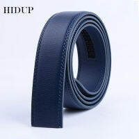 HIDUP Good Quality Real Genuine Leather Automatic Model Belt for Men Blue Colour Strap Only Without Buckle 3.5cm Width LUWJ17