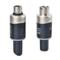 LEKATO สำหรับ Effector ไมโครโฟนไดนามิก MW-1 5.8Ghz ระบบไมโครโฟนไร้สายเสียบ XLR ตัวรับเครื่องส่งสัญญานภาพจากกล้องไปยังอุปกรณ์พกพาแบบไร้สาย