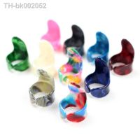 ♛▣ 10pcs guitar thumb and index finger pick mediator cellul ul thumb finger pick random color guitar accessories