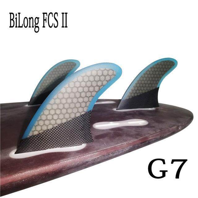 bilong-fcs-ii-g7-surfboard-fins-thruster-3pcs-set-fiberglass-honeycomb-with-carbon-l-size-surf-fin-quilhas-tri-fins-carbonfiber