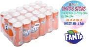 Thùng 24 lon nước ngọt FANTA cam 320ml Lốc 6 lon nước ngọt FANTA cam 320ml