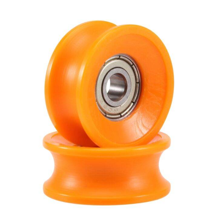 4pcs-6x30x13mm-plastic-coated-sealed-bearings-steel-606zz-deep-u-groove-guide-pulley-rail-ball-rolling-bearing-wheel