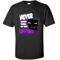 Enderman Eyes Game T-Shirts Funny Design New Normal Fall Tops Shirt Good Quality Birthday Tee Shirt Cotton Fabric