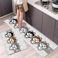 [COD] Cartoon kitchen carpet floor mat home simple bedside long strip absorbent non-slip one piece for cross-border special supply