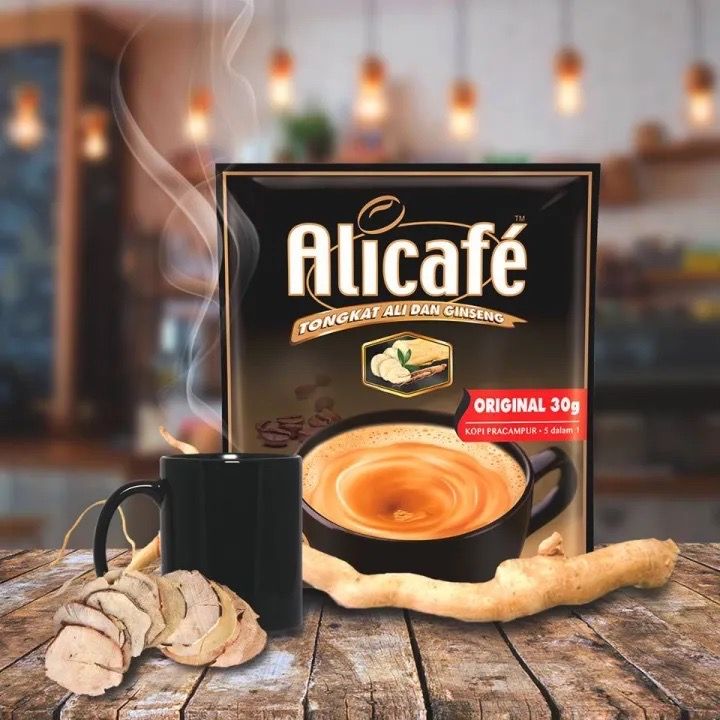 กาแฟผสมโสมสำเร็จรูป-alicafe-tongkat-ali-dan-ginseng-premix-coffee-original-30gx20s