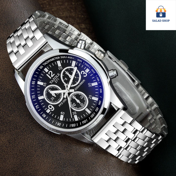 พร้อมส่ง-ym-038-นาฬิกาข้อมือผู้ชายธุรกิจขายดีนาฬิกาหนังหรูหรากันน้ำtwo