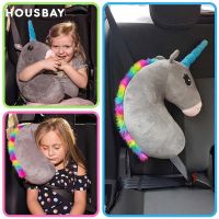 Baby Kid Travel Unicorn Pillow Children Head Neck Support Protect Car Seat Belt Pillow Shoulder Safety Strap Cute Animal Cushion