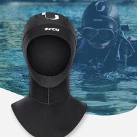 【CW】3/5mm Neoprene Scuba Diving Hood With Shoulder Snorkeling Equipment Hat Cap Winter Swim Warm Wetsuit Diving Helmet Unisex