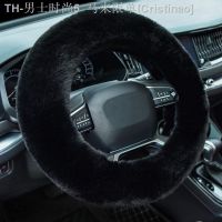 【CW】○☢ﺴ  Car Steering Cover Soft Thick Hand Warmer 38cm  Decoration Interior Accessories