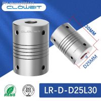 LR D D25L30 Aluminum Elastic Winding Shaft Coupler Motor Connector 8/9/10/11/12mm Clamping Type Customize Flexible CNC Coupling