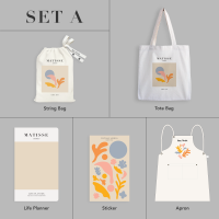 GREYRAY New Planner Set Milk Tea - HENRI MATISSE THE CUT-OUT เซ็ตสมุดแพลนเนอร์